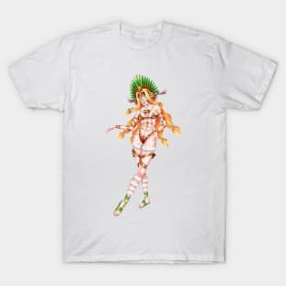 Christmas Quetzalcoatl Tecnica Mask 2 T-Shirt